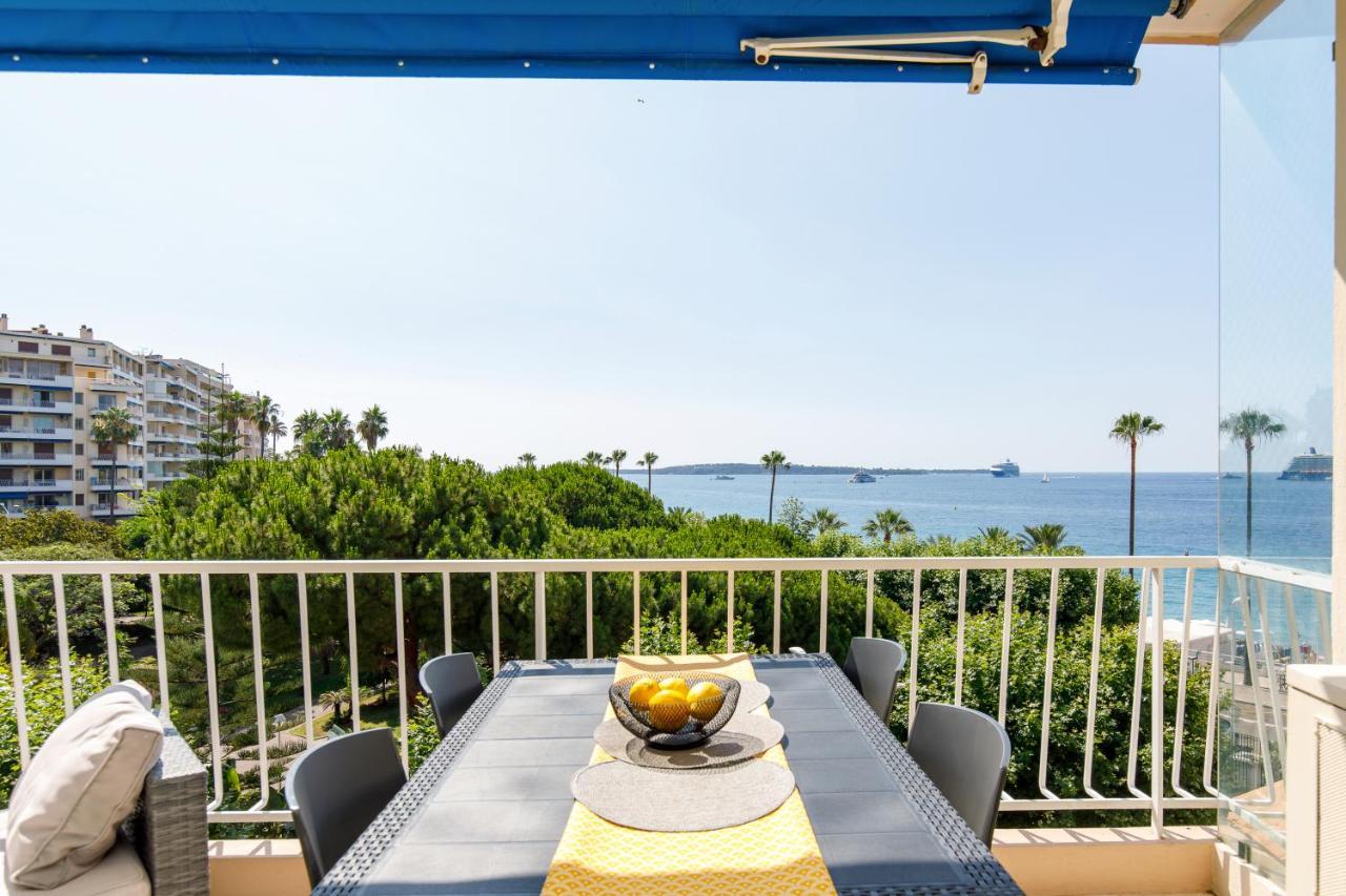 Vue Mer Exceptionnelle Sur Plage Du Midi En 1Re Ligne- 2 Chambres 戛纳 外观 照片