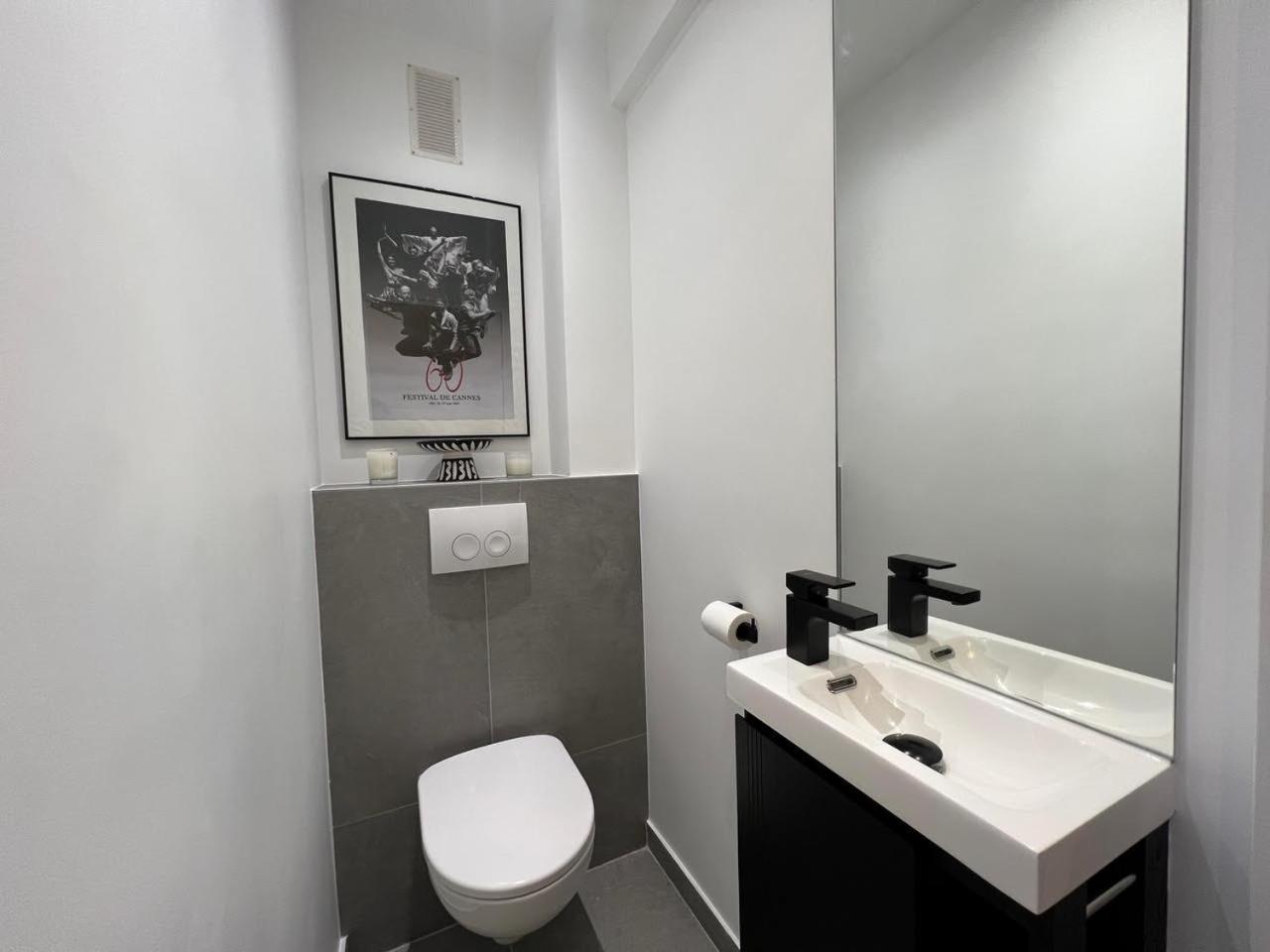 Vue Mer Exceptionnelle Sur Plage Du Midi En 1Re Ligne- 2 Chambres 戛纳 外观 照片